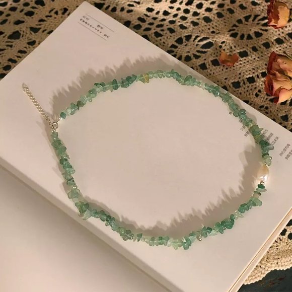 Genuine Amethyst and Pearl Necklace